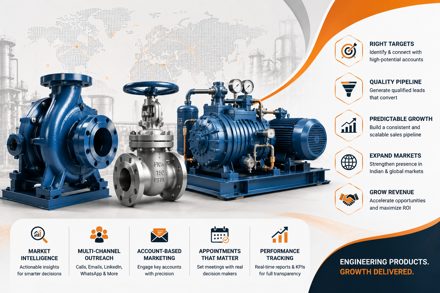 Industrial belt manufacturing — V belts, Poly V and export markets