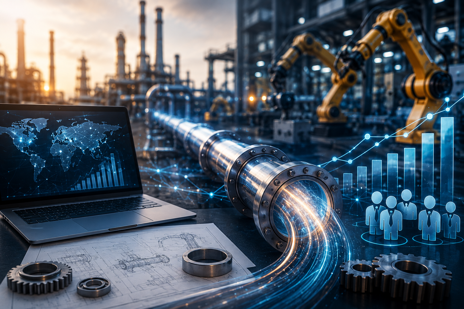 Pipeline generation for engineering firms — industrial B2B growth dashboard