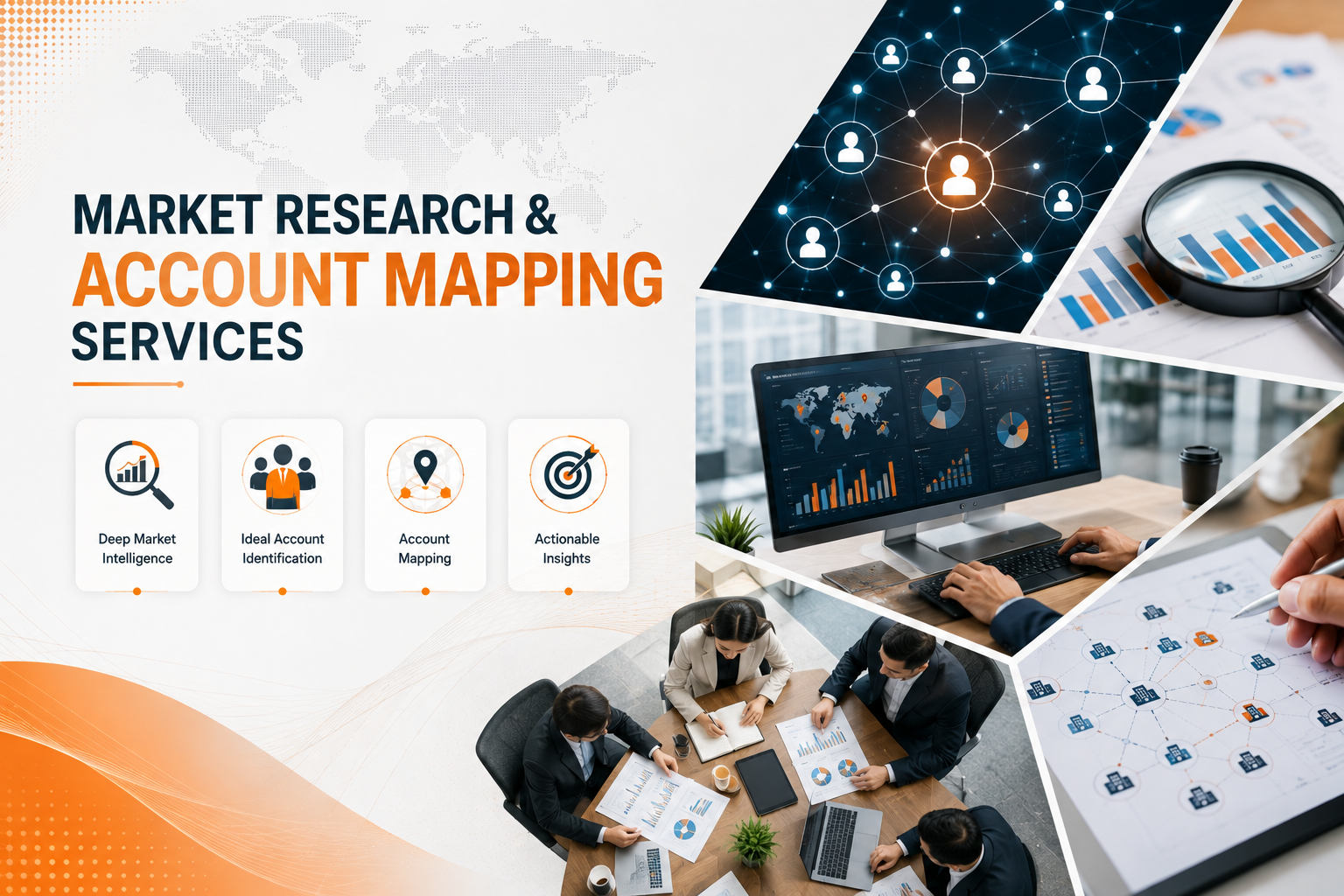Market research — account universe building and decision-maker intelligence